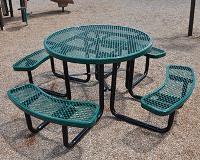 TP1661001 46in. Round Expanded Metal Table