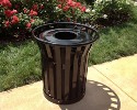 Model TP1661248 32 Gallon Steel Strap Receptacle