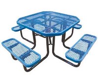 TP1661281 46in. Octagonal Expanded Metal Table