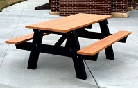 TP2891080 72in. A-Frame Recyled Plastic Rectangular Table